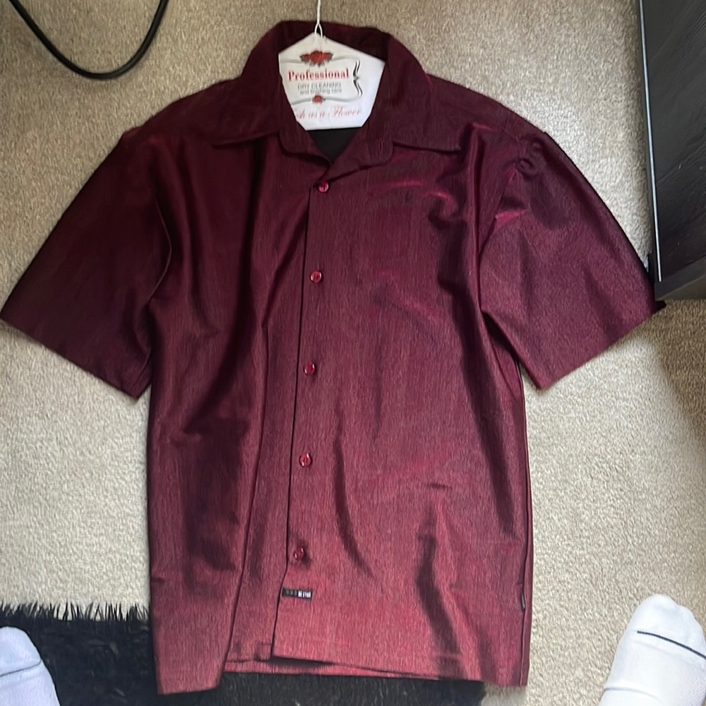 Nice red button up